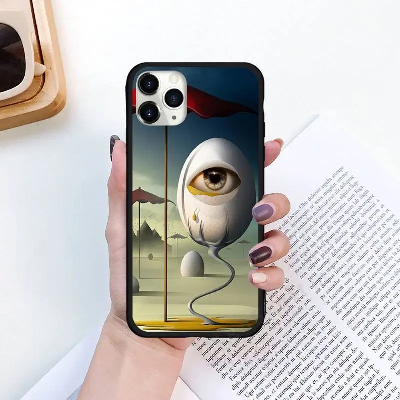 

Salvador Dali Art retro painting Phone Case for iPhone 11 12 pro XS MAX 8 7 6 6S Plus X 5S SE 2020 XR funda coque