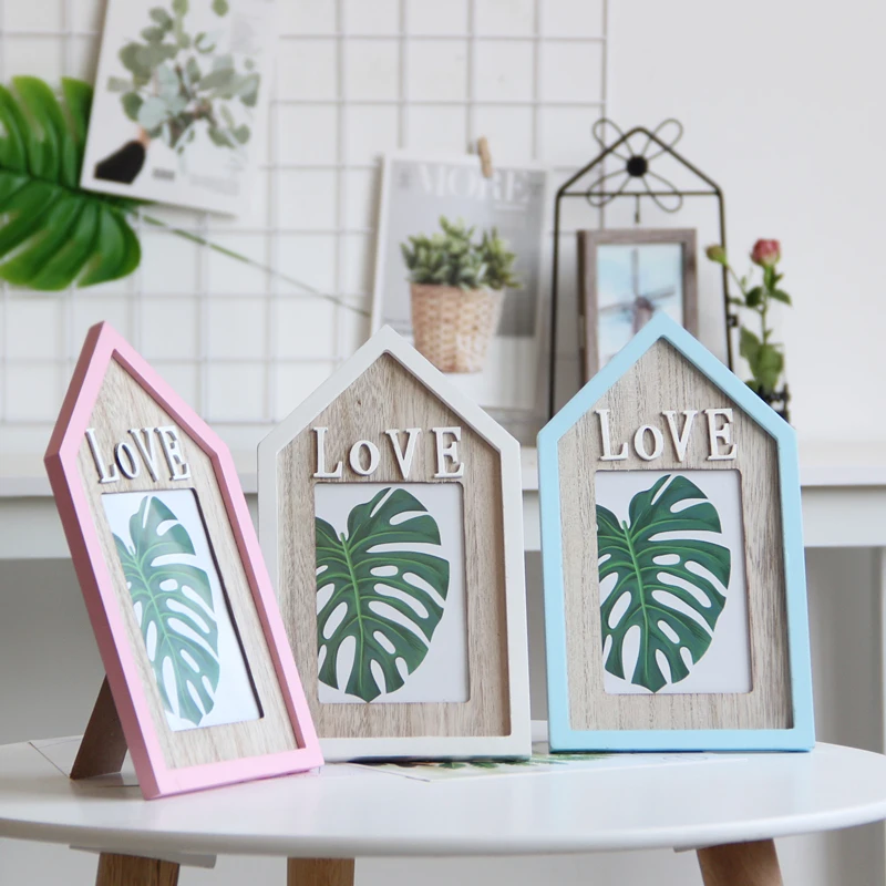 Деревянные рамки для фотографий в скандинавском стиле креативная