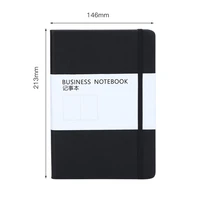 classic notebook strap business elastic band imitation leather notepad a5 executive soft feel notebook black 192 pages