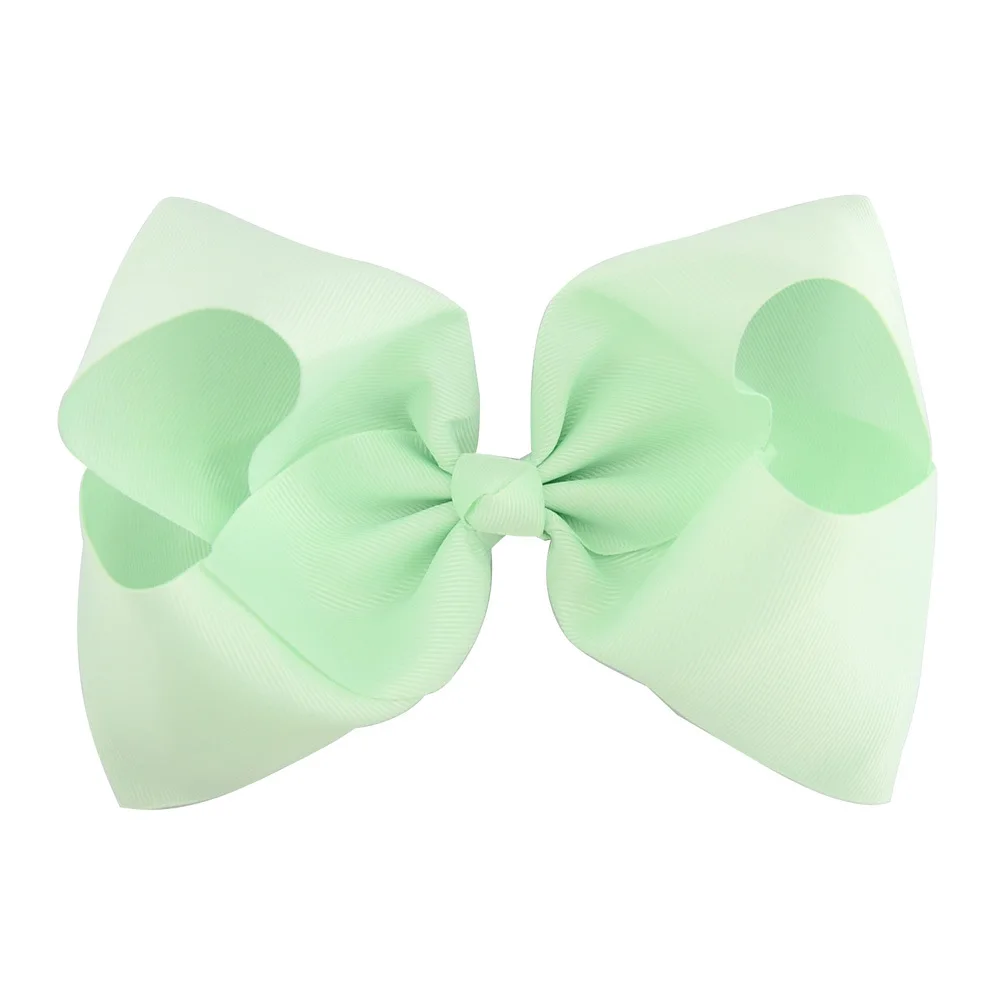 1 шт. 8 дюймов Большой корсаж лента бант большой для волос шпилька девочка с