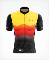 summer huub design sportswewar cycling short sleeve man yellow jersey bike team camisa de time maillot ciclismo hombre bicicleta