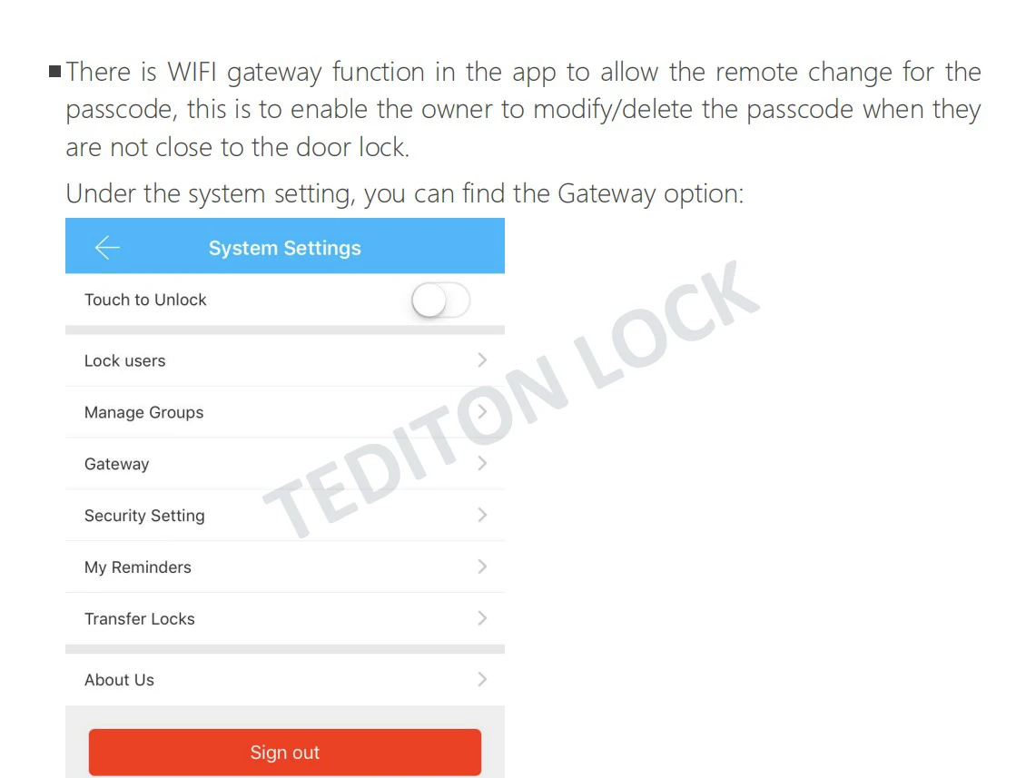TT Lock App электронный WiFi Bluetooth шлюз управления в магазине черный цвет G2 версия