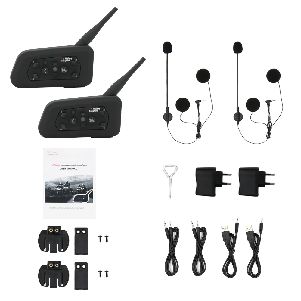 Bluetooth-гарнитура для шлема мотоциклетного BT беспроводная гарнитура Intercom Moto |