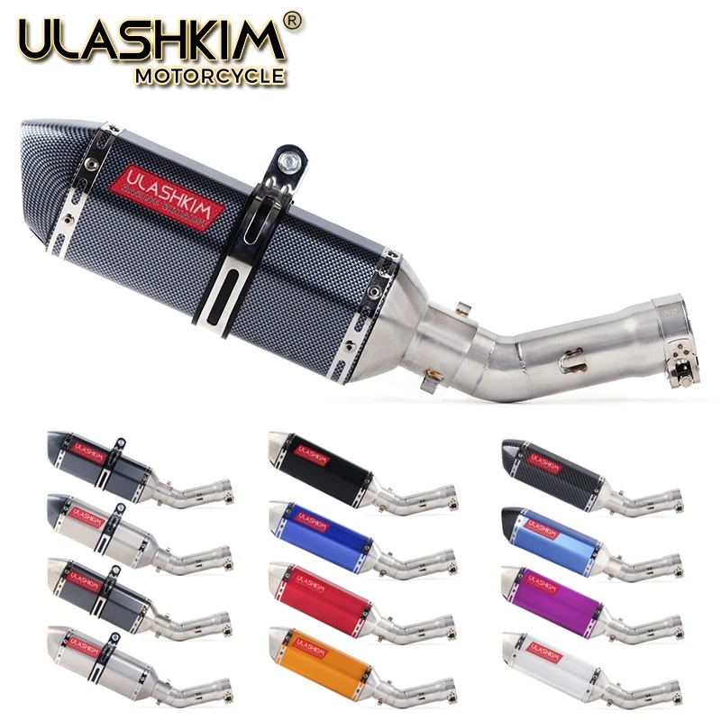 FZ8 Слип-он выхлопной для Yamaha Fazer FZ8N FZ800 2010-2016 глушитель мотоцикла трубы среднего