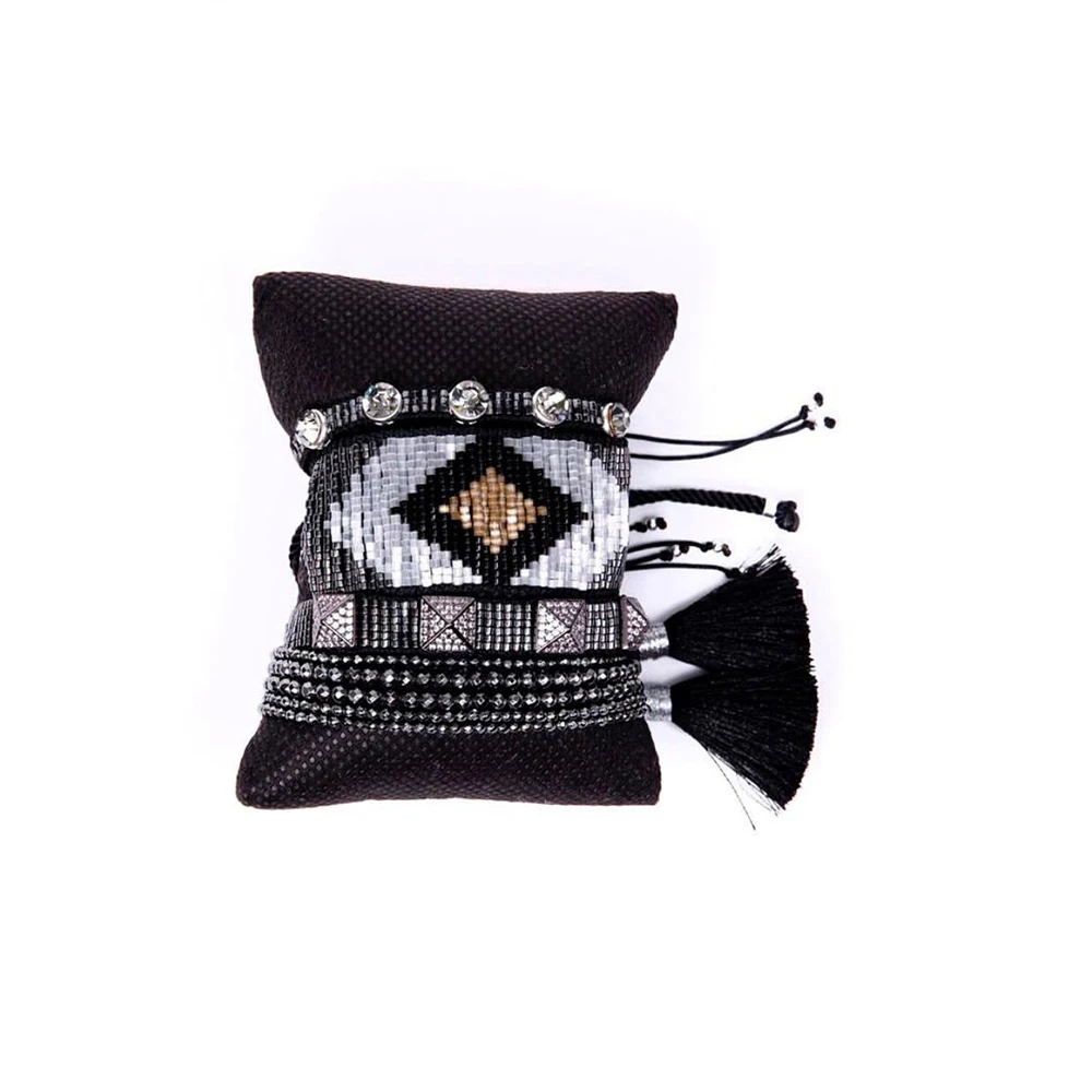 

BLUESTAR Femme MIYUKI Bracelet Evil Eye Armband Women Jewelry Gift Crystal Handmade Woven Loom Bead