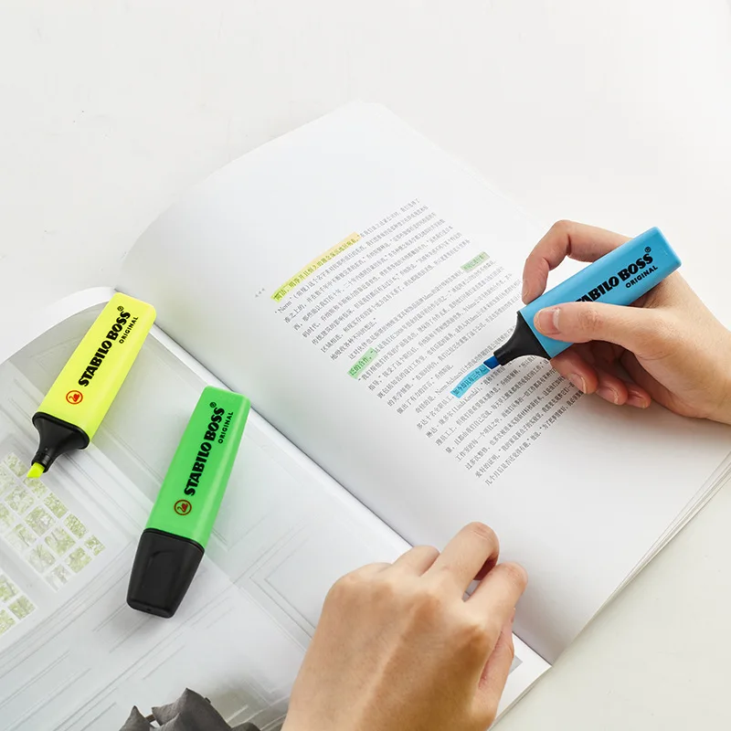 1 шт. STABILO 9 цветов флуоресцентная ручка маркер для белой доски|Маркеры| |