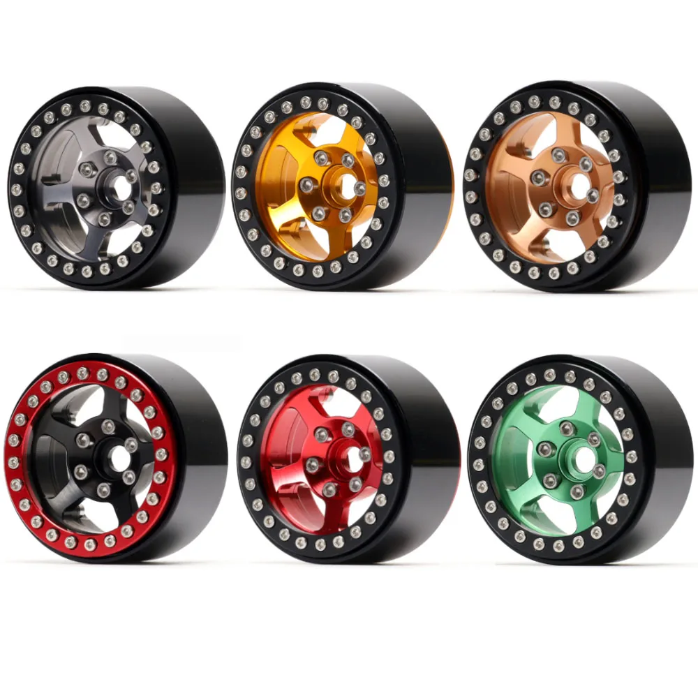 

NEW ENRON 1.9" CNC Metal Beadlock 5-Spokes Wheel Rim Hub for 1/10 RC Crawler Traxxas TRX4 Axial SCX10 90046 Defender D90 D110