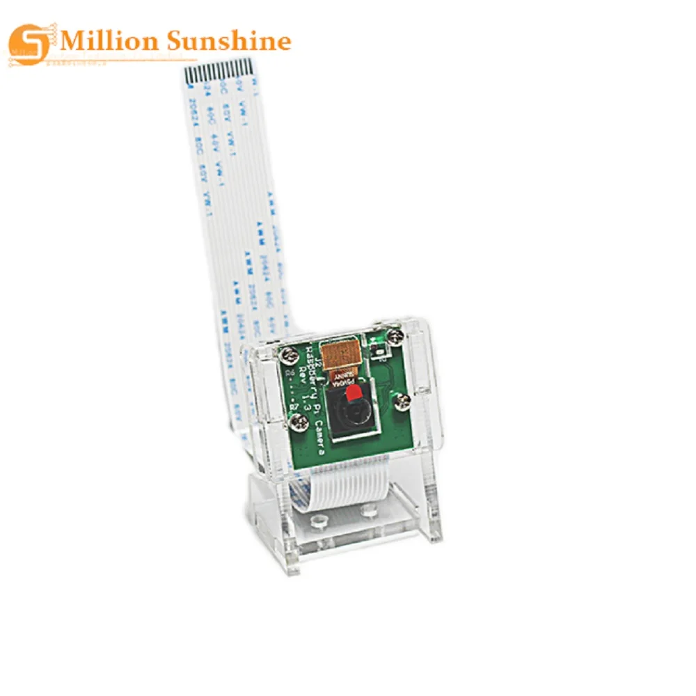 Акриловый держатель для камеры Raspberry Pi 4 5 МП прозрачный чехол V2|Аксессуары