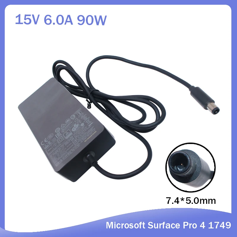 

Genuine Original OEM AC Power Supply Adapter Charger For Microsoft Surface Pro 4 Docking Station 1661 1749 15V 6A 90W 7.4*5.0MM
