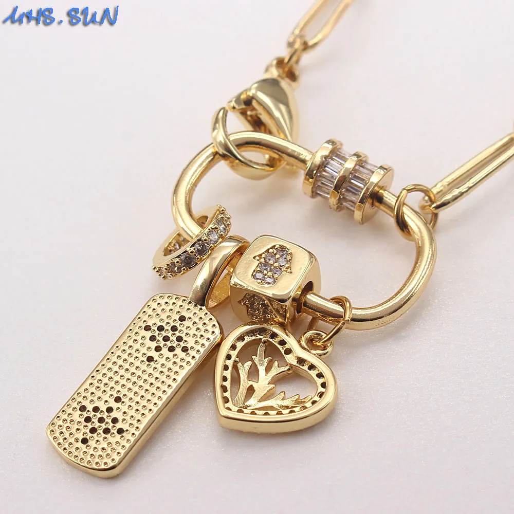 MHS.SUN женское модное ожерелье-цепочка с подвеской геометрической формы винтажное