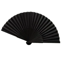 chinese style black hand fold fan vintage folding fans handmade crafts wall decoration relax kit dance wedding party favor