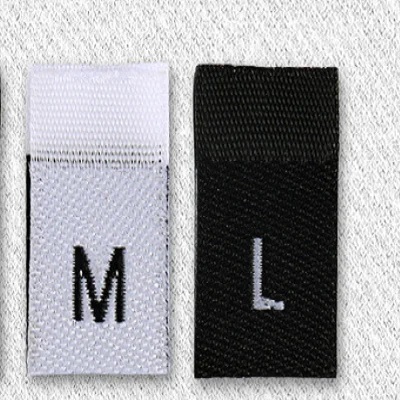 

Тканая этикетка размера S M L XL XXL