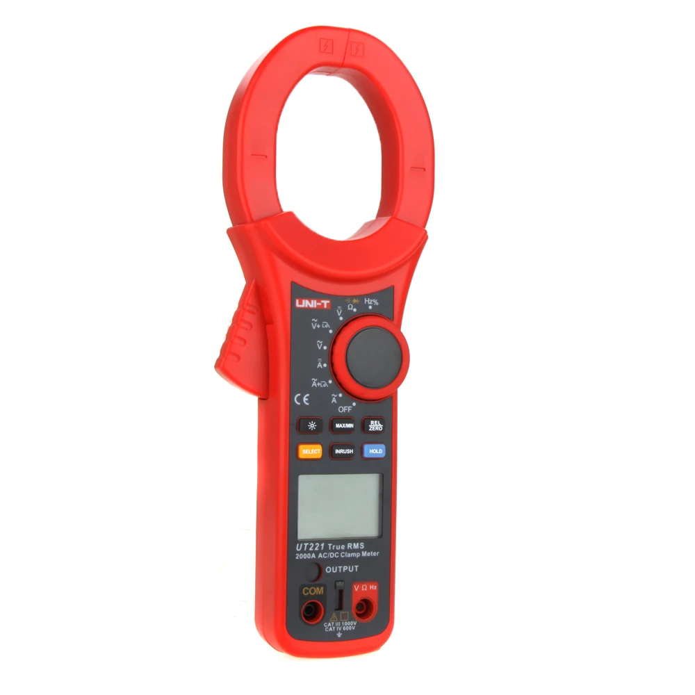 

UNI-T UT221 AC DC 2000A Digital Clamp Meter True RMS ammeter Resistor / Frequency / Diode Test Low Pass Filter Inrush Current