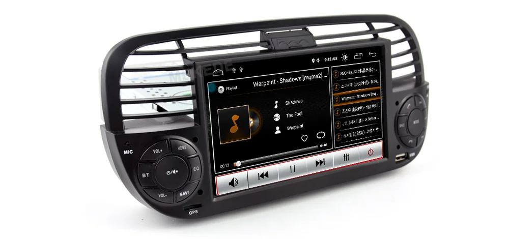 Продукт! ips DSP android 9,1 автомобильный dvd gps навигационный мультимедийный плеер для Fiat 500 2007- с wifi bluetooth carplay DAB