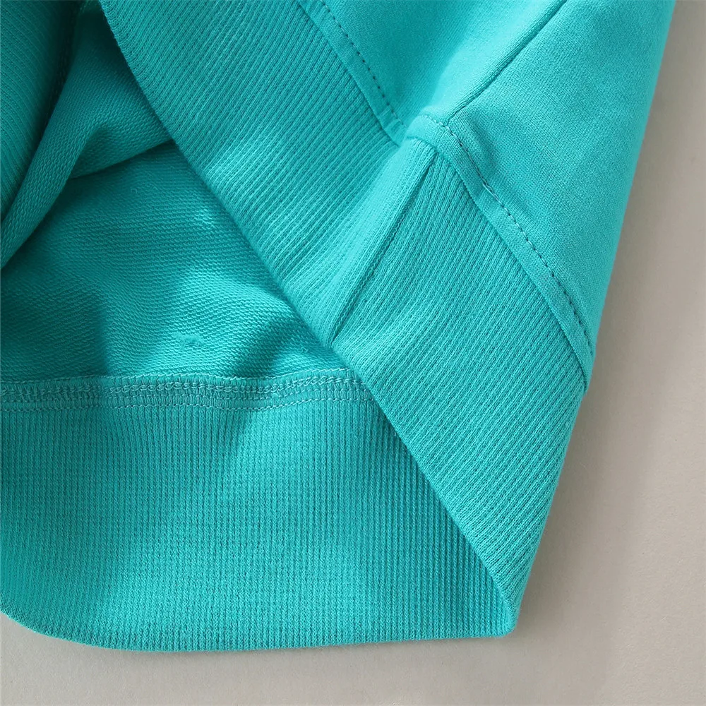 Новинка модные хлопковые свитшоты zeeхлеба для девочек с радужной вышивкой