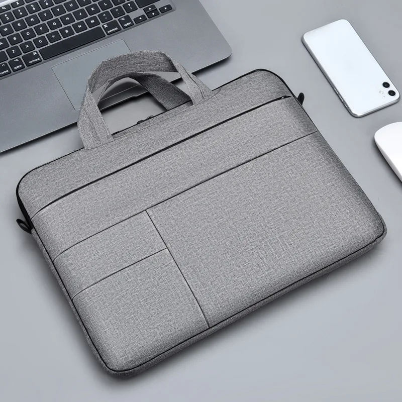 laptop bag 14 15 6 inch waterproof notebook bag sleeve for macbook air pro 13 15 lenovo dell hp shoulder handbag briefcase bag free global shipping