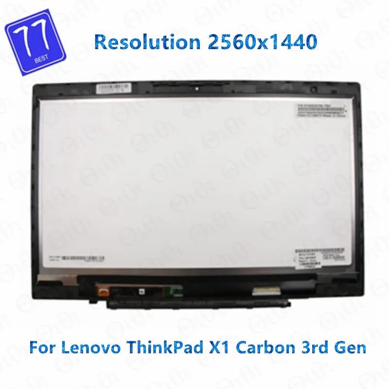 

Original 14.0" LCD Display Touch Screen Digitizer Assembly For Lenovo Thinkpad X1 Carbon 3rd Gen 20BS 20BT 00NY424 QHD 2560*1440