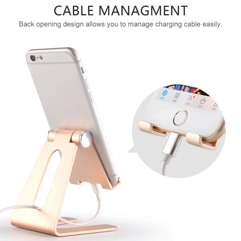 Настольная подставка для планшета и ПК складная из алюминиевого сплава