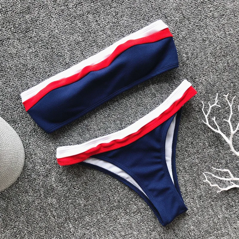 Женский сексуальный комплект бикини 2019 купальник с пуш-ап на бретелях женский