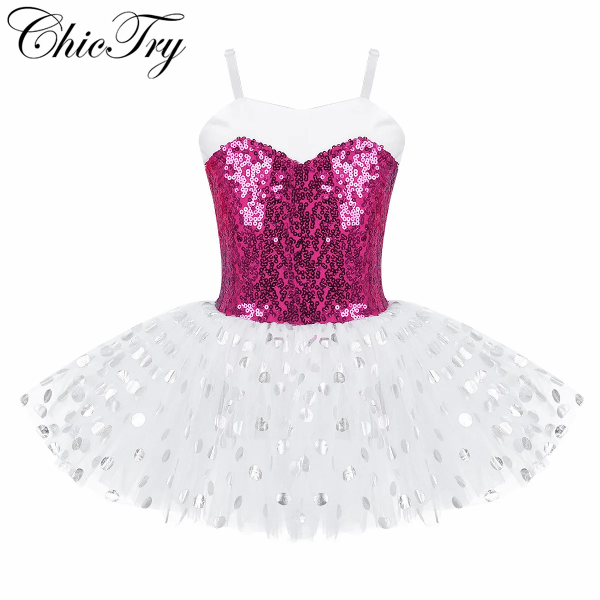 Детская балетная танцевальная пачка ChicTry с блестками для девочек балетное