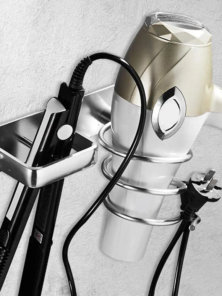 Настенный держатель для сушилки и выпрямителя волос | Обустройство дома