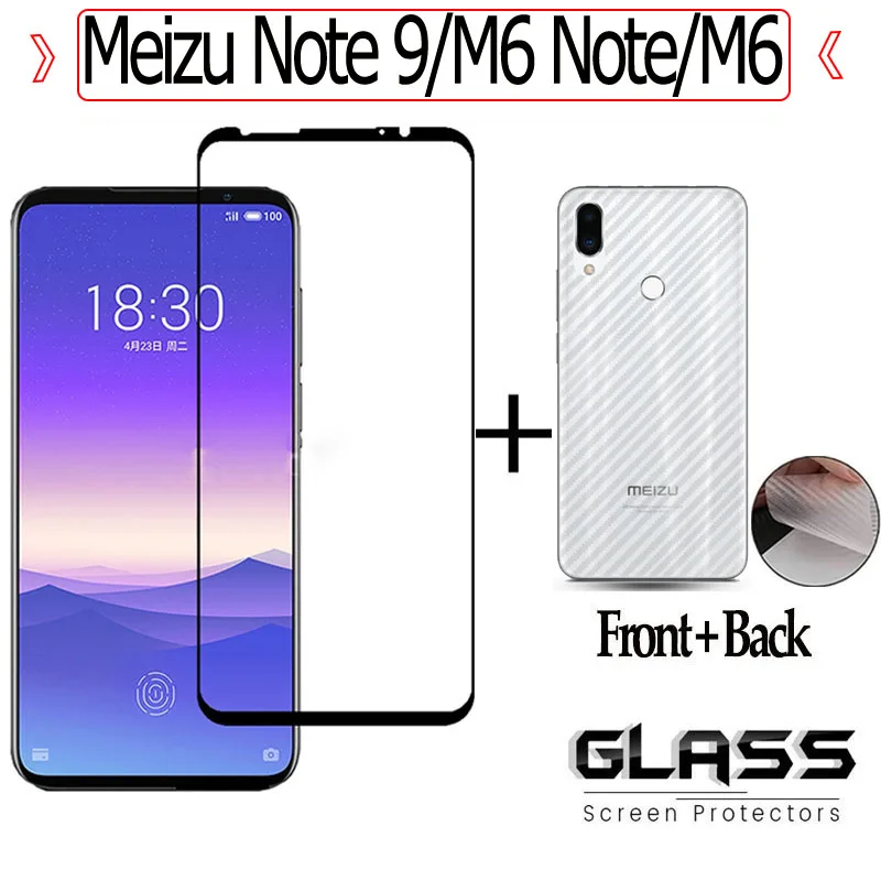 360 передняя + заднее закаленное стекло meizu note 9 защитное m6 glass Защитное на мейзу м6