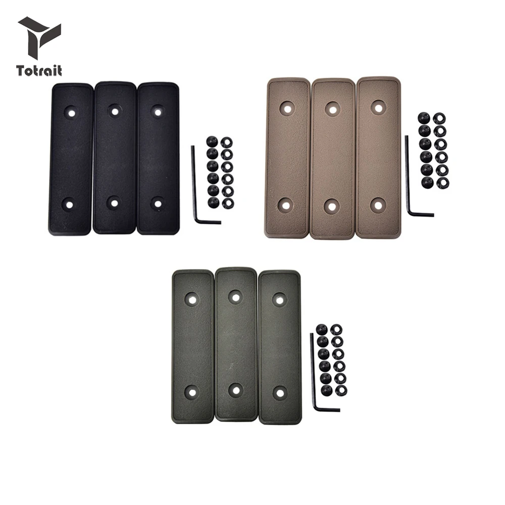 TOtrait 3 шт. KeyMod Handguard Forend крышка Пластик ударопрочная полимерная направляющая