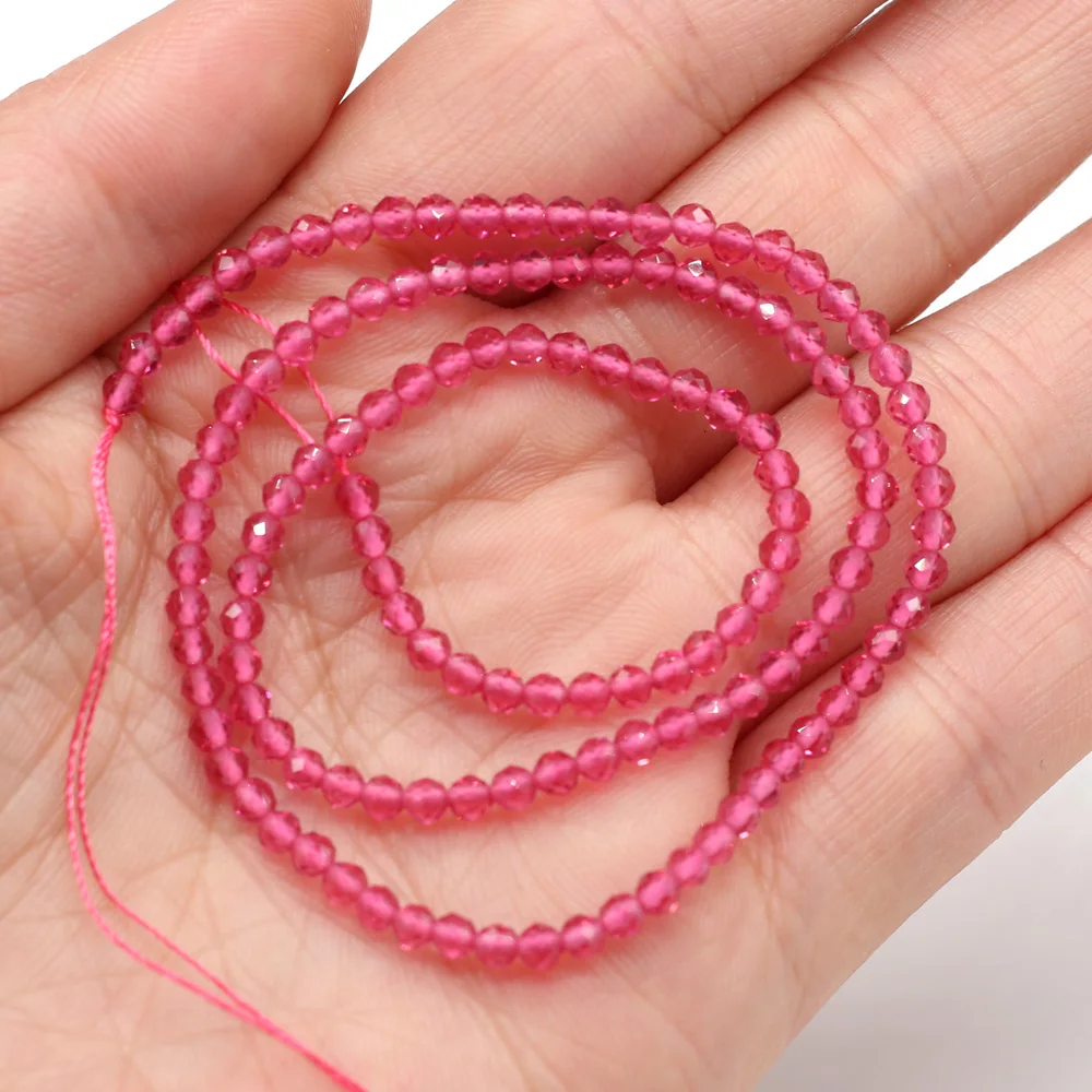 

Natural Spinels Small Beads Section Round Loose Stone Beads for Jewelry Making DIY Bracelet Necklace Gift Size 3mm Wholesale