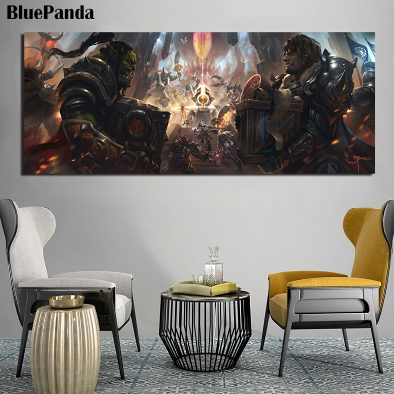 Warcraftes мировая игра Битва за Azeroth Сильвана Ветрокрылая HD живопись холст плакат картина настенное изображение, принт домашний декор