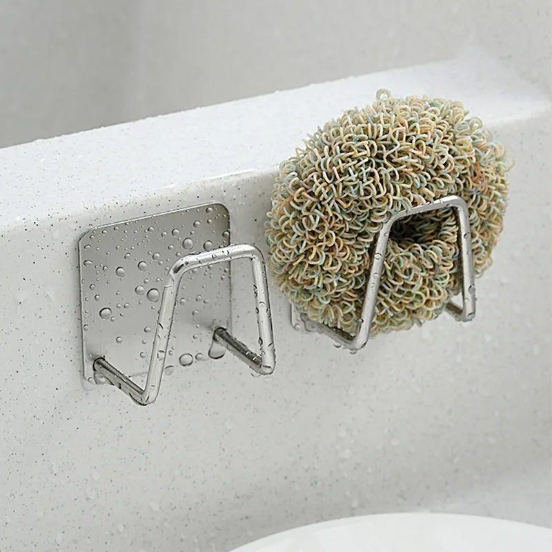 

New U type 304 stainless steel sponge asphalt rack simple kitchen sink storage rack pot cover rack sponge holder storage shelf