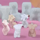 Форма для свечей 3D для тела, силиконовая восковая форма для мужчин и женщин, художественный дизайн, ароматизатор, изготовление свечей, мыло, украшение шоколада, торта