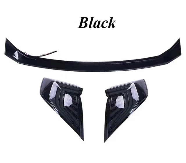 Type one 3PCS Black Vland светодиодные задние лампы для Honda Civic светодиодные задние фонари крест задний багажник крышка лампы drl+ сигнала+ Тормозная+ обратный - Цвет: Type one 3PCS Black
