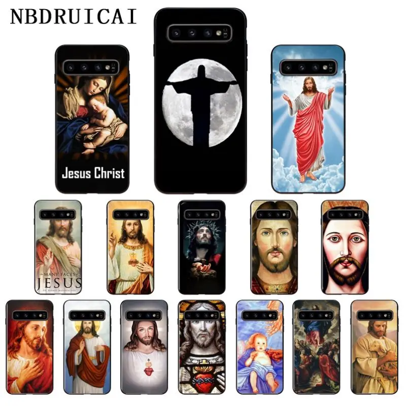 NBDRUICAI чехол на телефон с изображением Иисуса Христа и Бога для Samsung S9 plus S5 S6 edge S7 S8