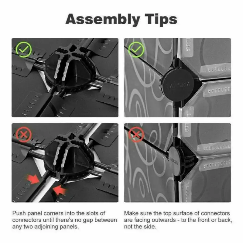 Wire Cube Plastic Connectors DIY Modular Closet Organizer Wardrobe Rack Clothes Shelf Storage Cabinet Buckle Clip | Дом и сад