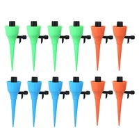 12pcs automatic drip irrigation watering system dripper spike kits garden household plant flower automatic waterer tools
