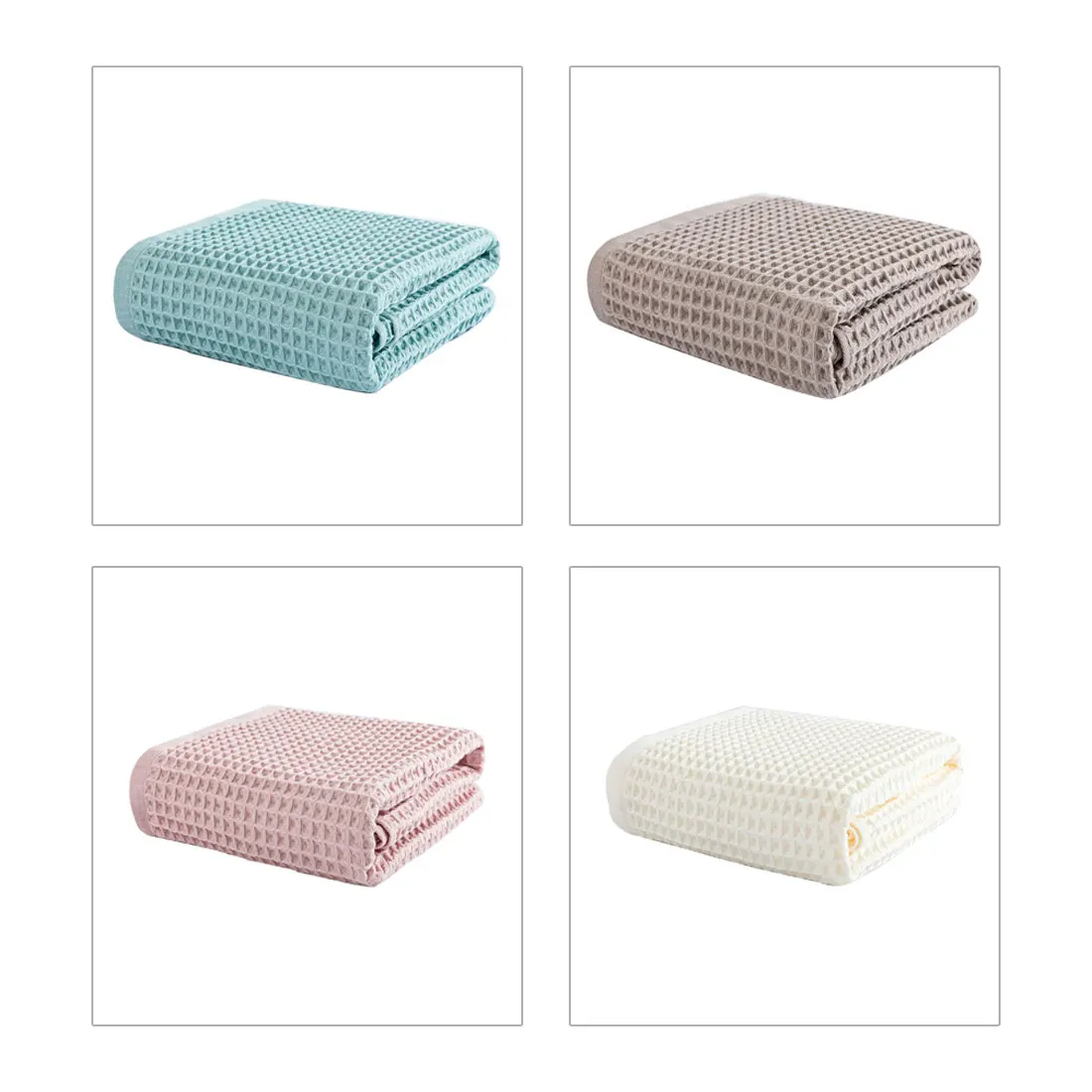 

100% Cotton Hand Towels for Adults and Kids Plaid Hand Towel Face Care Magic Bathroom Sport Waffle Towel