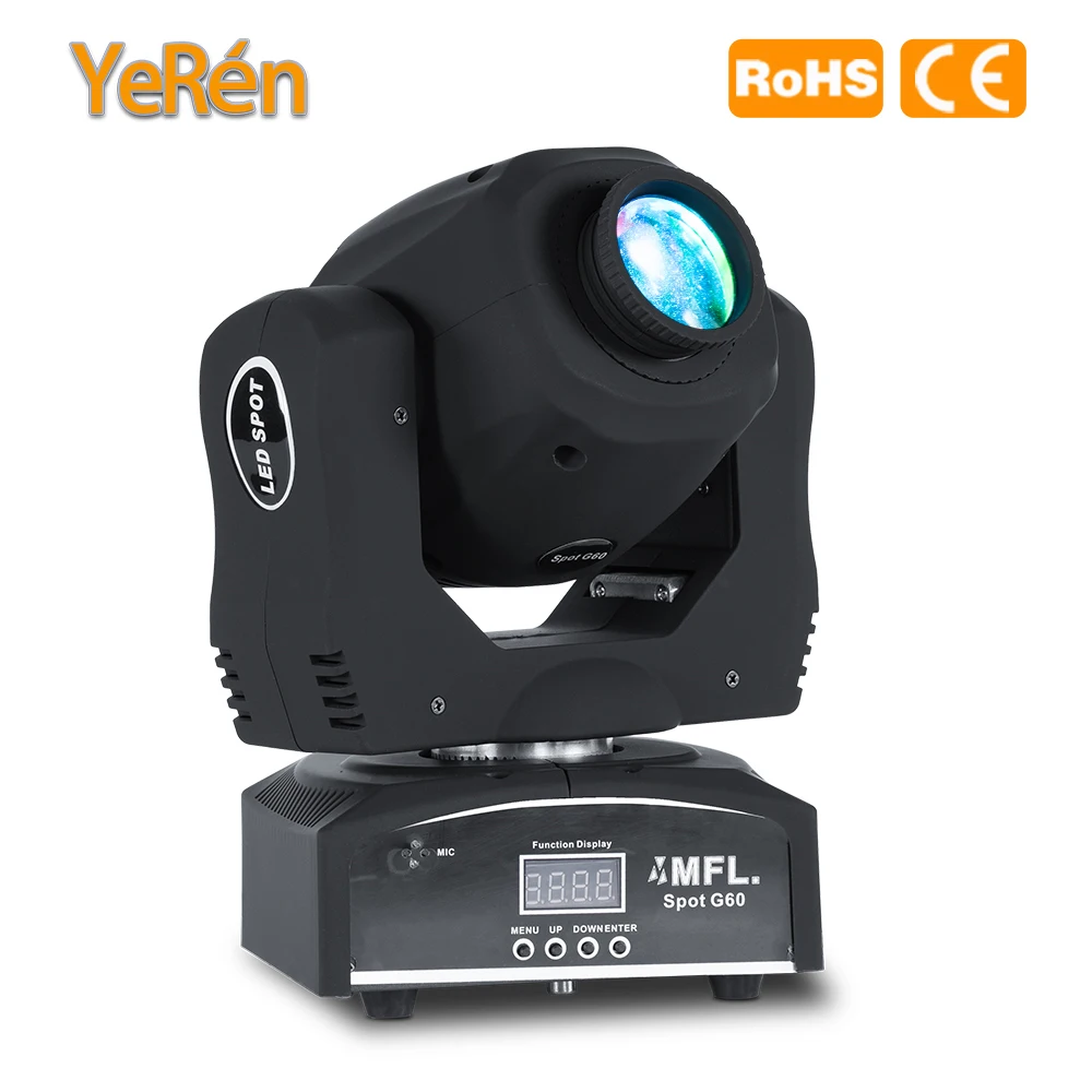 Вращающийся головной свет MFL G60 60 Вт Auto DMX 512 звуковой активный основной/ведомый