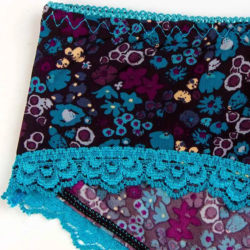 Сексуальные цветочные трусики в форме треугольника женские шелковые кружевные