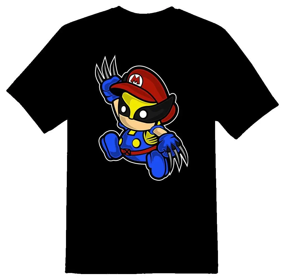 Черная или белая футболка с принтом Marvin Wolf|Мужские футболки| |