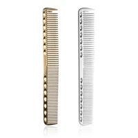 professional cutting combs aluminum metal material high quality anti static hair comb hair care styling cutting comb