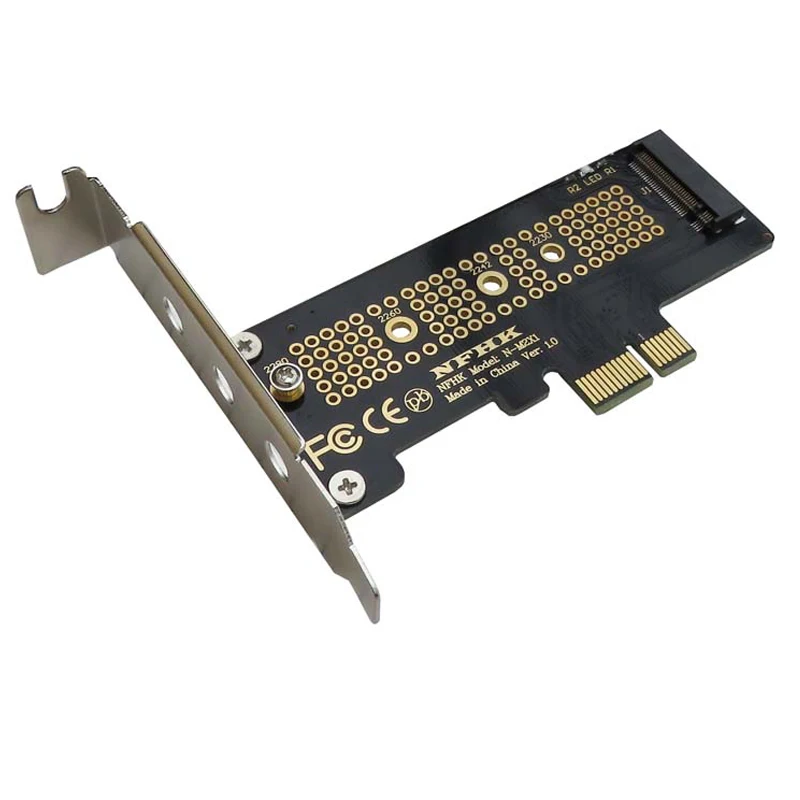 Адаптер NVMe PCIe M.2 NGFF SSD на x1 адаптер карта с кронштейном PCI E для 2230 2240 2260 2280 M2|Платы