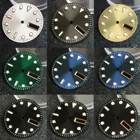 29mm replacement goldgreenblue watch dial for nh36a movement c3 green luminous dial for nh36 movement watch accessories