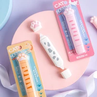 cute correction tape 5mmx4m glue tape 5mm3m double head pen type two in one cartoon for kids school stationery supplies
