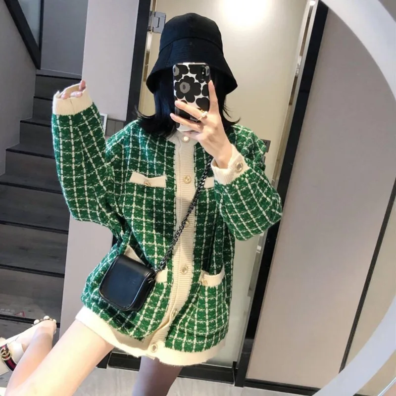 Осеннее темпераментное Свободное пальто средней длины в стиле Харадзюку Женская