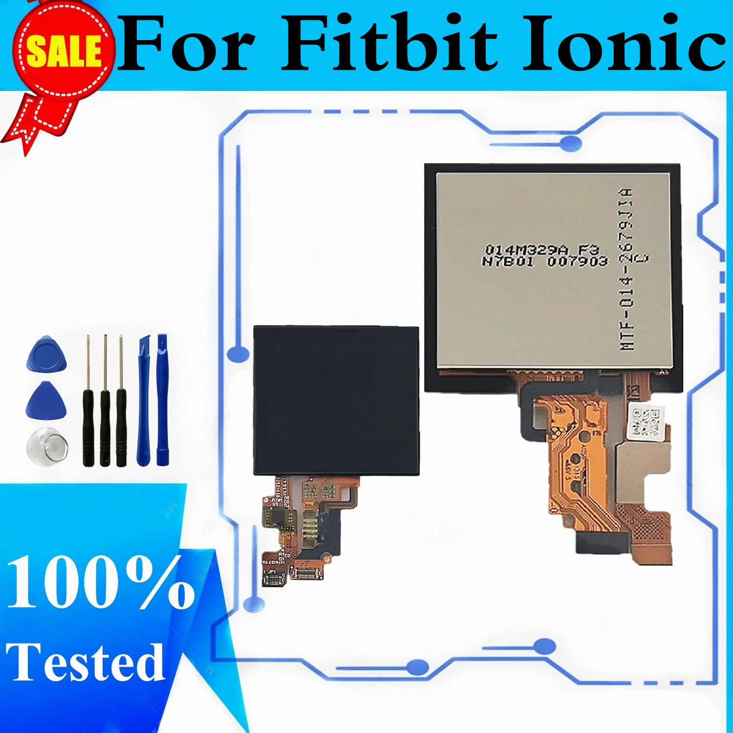 

Original LCD For Fitbit Ionic Watch LCD Display Touch Screen Digitizer For Fitbit Ionic Smart Watch Display Replacement
