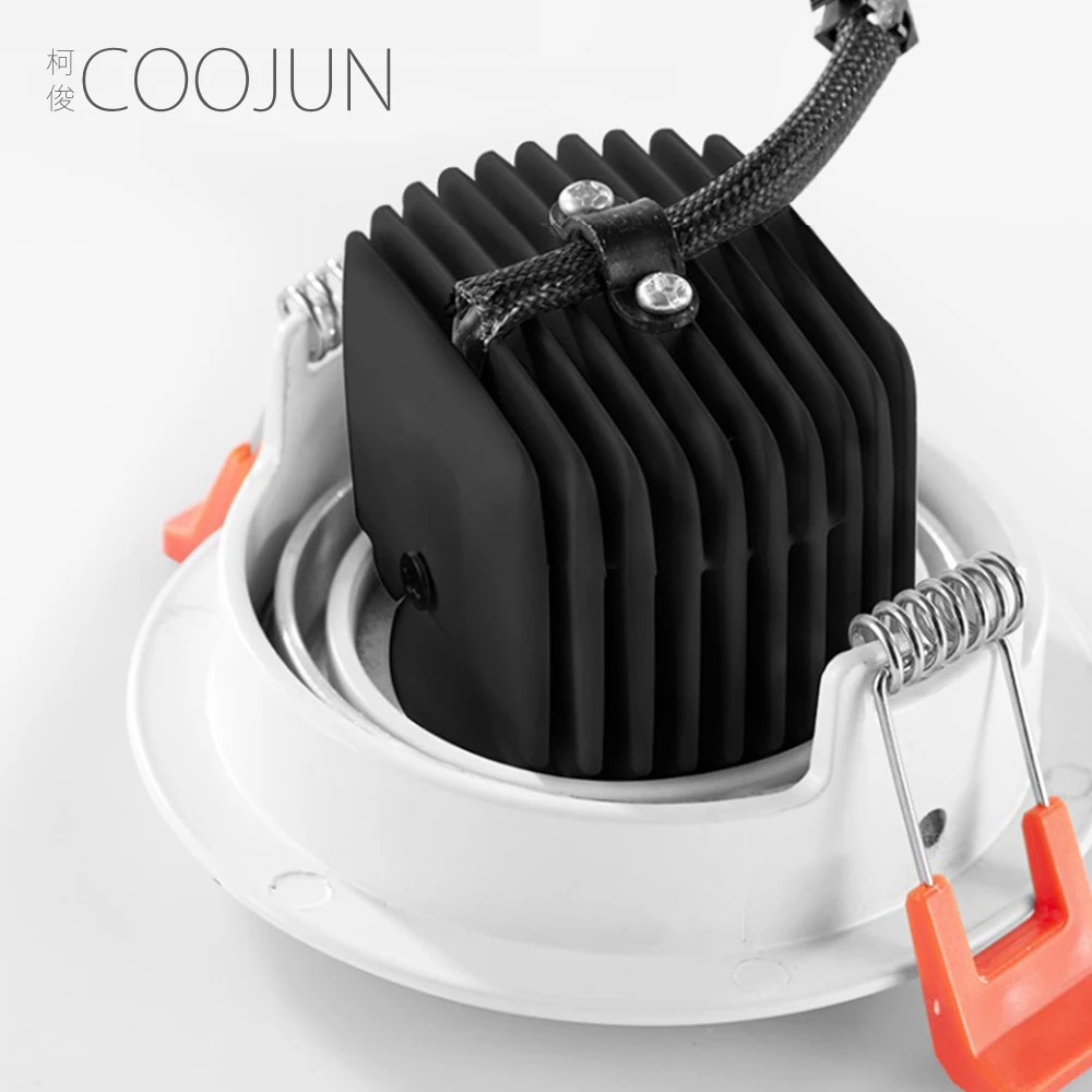 Светодиодный точечный светильник COOJUN с регулируемой яркостью 7 Вт Ra93 высокий