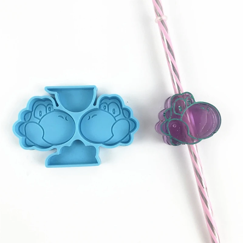 

Straw Topper Resin Silicone Molds Crystal Epoxy Resin Casting Mold Straw Decoration Jewelry Making Clay Mould DIY Craft