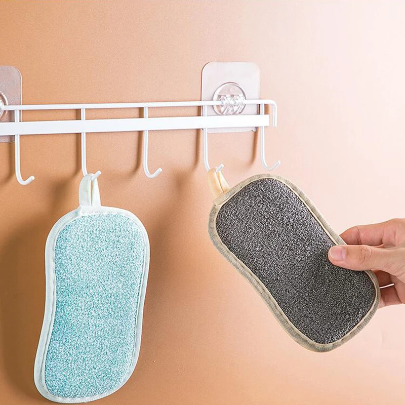 

Dish Cloth Decontamination Cleaning Brush Household Kitchen Does Not Hurt The Pot Washing Artifact Double-sided Sponge Household