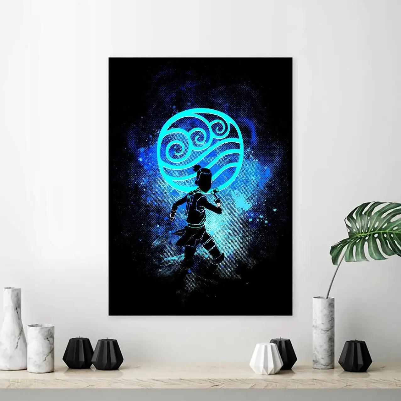 Плакат на холсте с изображением воина водяного племени домашний декор картина