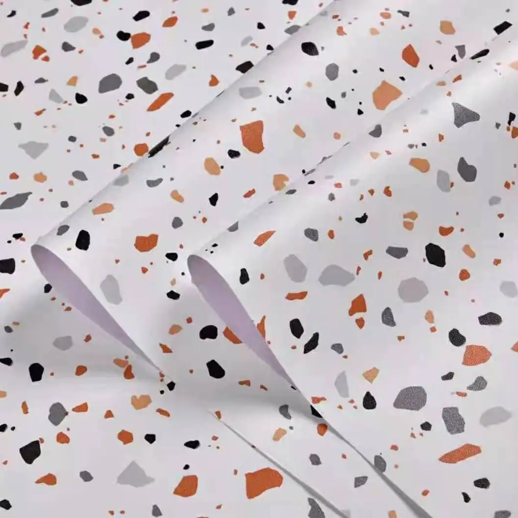 

Renovation Oil-proof Self adhesive Peel and Stick Sticky Paper Home Decor Wall Sticker Marble Contact Paper for Kitchen Cabinet